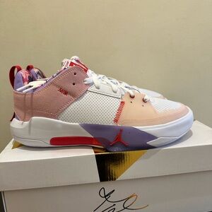 NIB Men Jordan One Take 5  White University Red Basketball Shoes FQ3098 100
